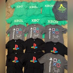 Huge kids Xbox, PlayStation, Halo Master Chief Graphic shirts